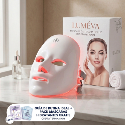 Lumeva Skin™ Máscara LED Facial. Ilumina y Renueva